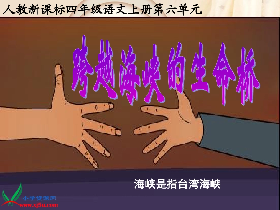 跨越海峡的生命桥课件_第1页