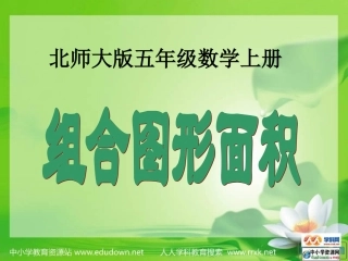 《组合图形的面积》PPT