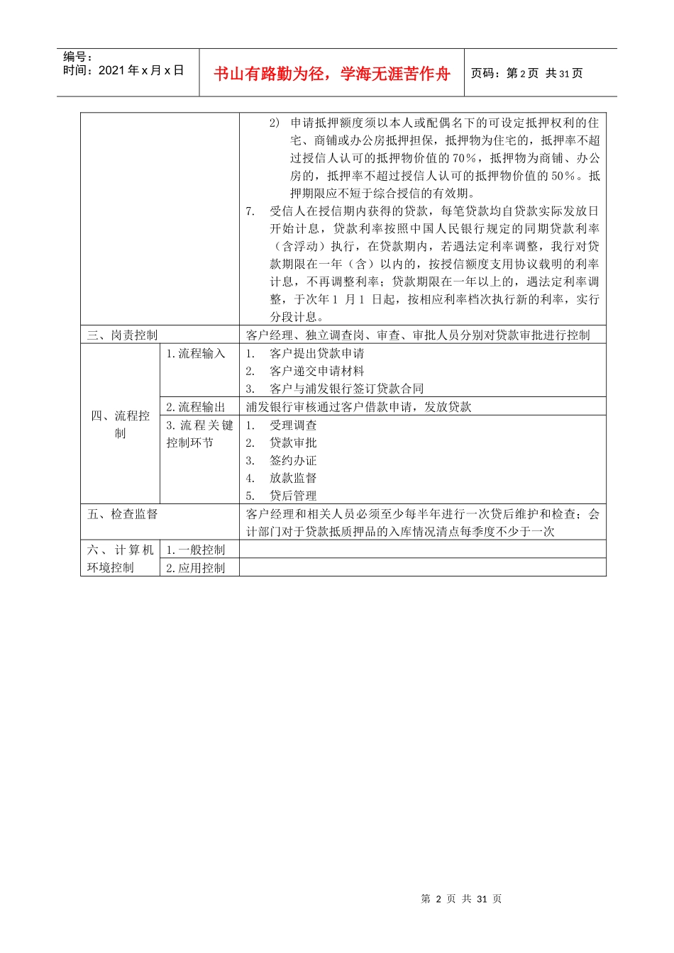 个人综合授信贷款作业及财务知识分析指导书_第2页