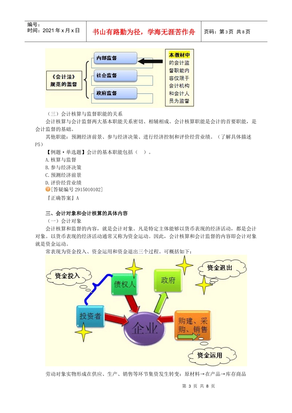 XXXX江苏会计从业《会计基础》第一章-讲义_第3页