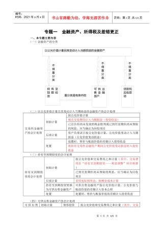 cpa会计专题讲解