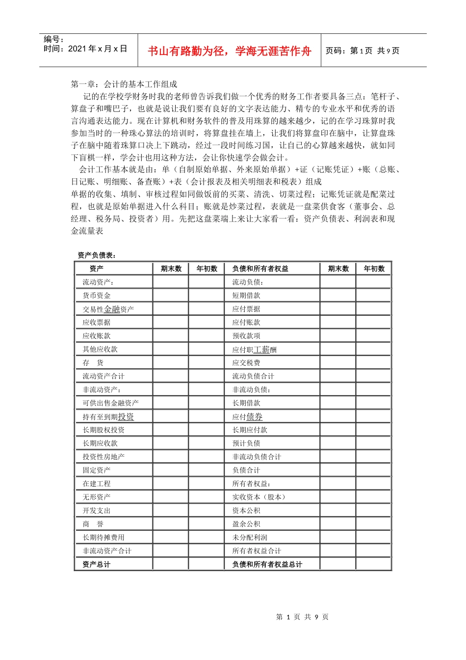 用心学会做会计第一章_第1页