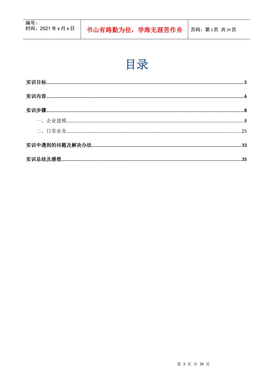 某集团财务信息化实训报告_第3页