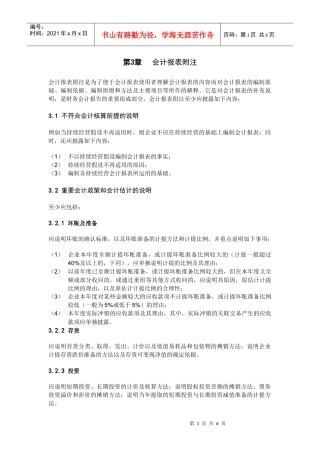 03会计报表附注