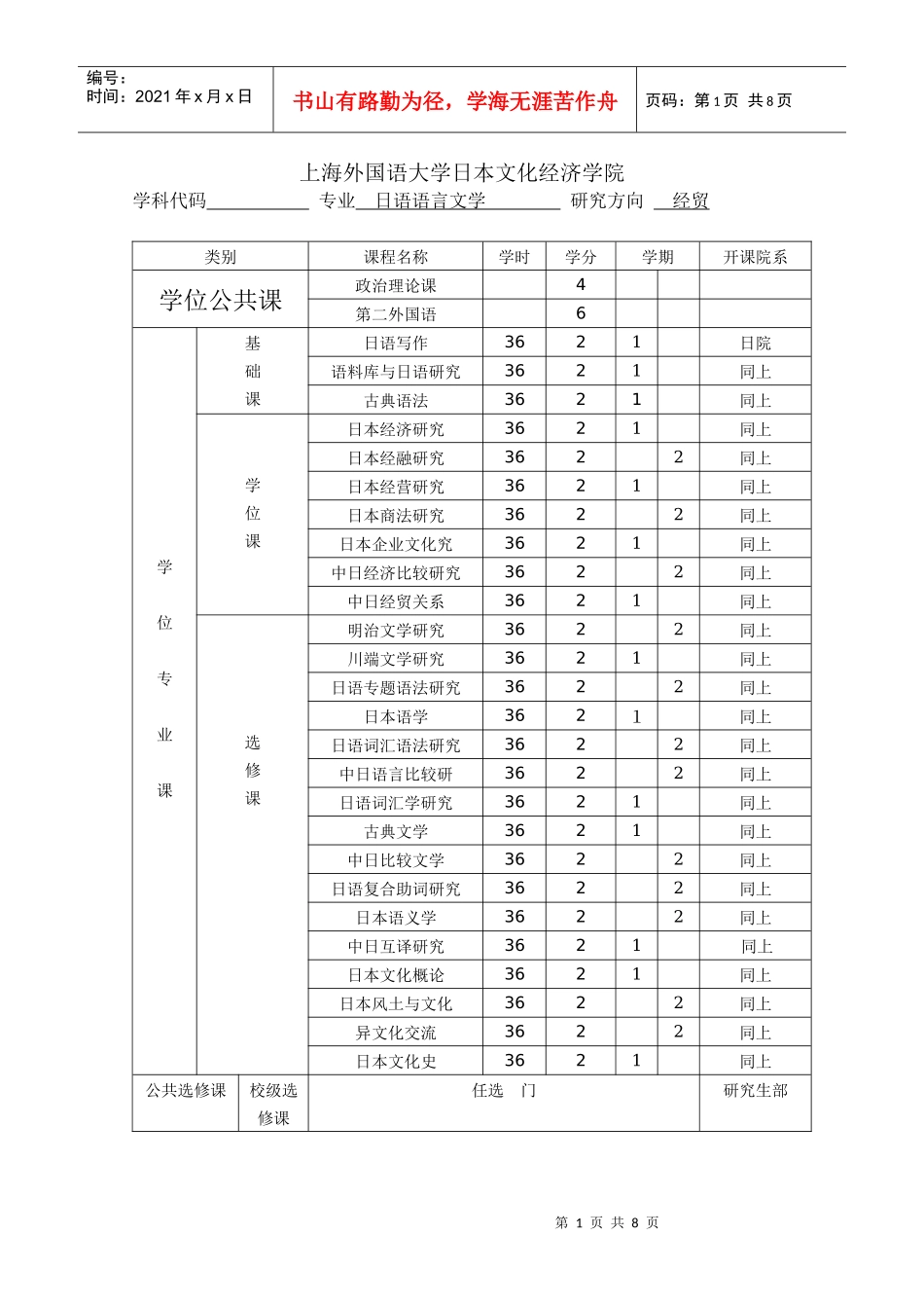 上海外国语大学日本文化经济学院_第1页