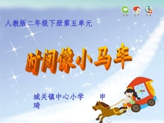 小学音乐课件《时间像小马车》