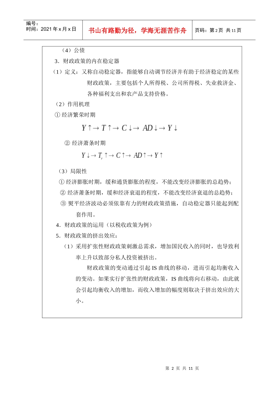 宏观经济学教学大纲(第12章)_第2页