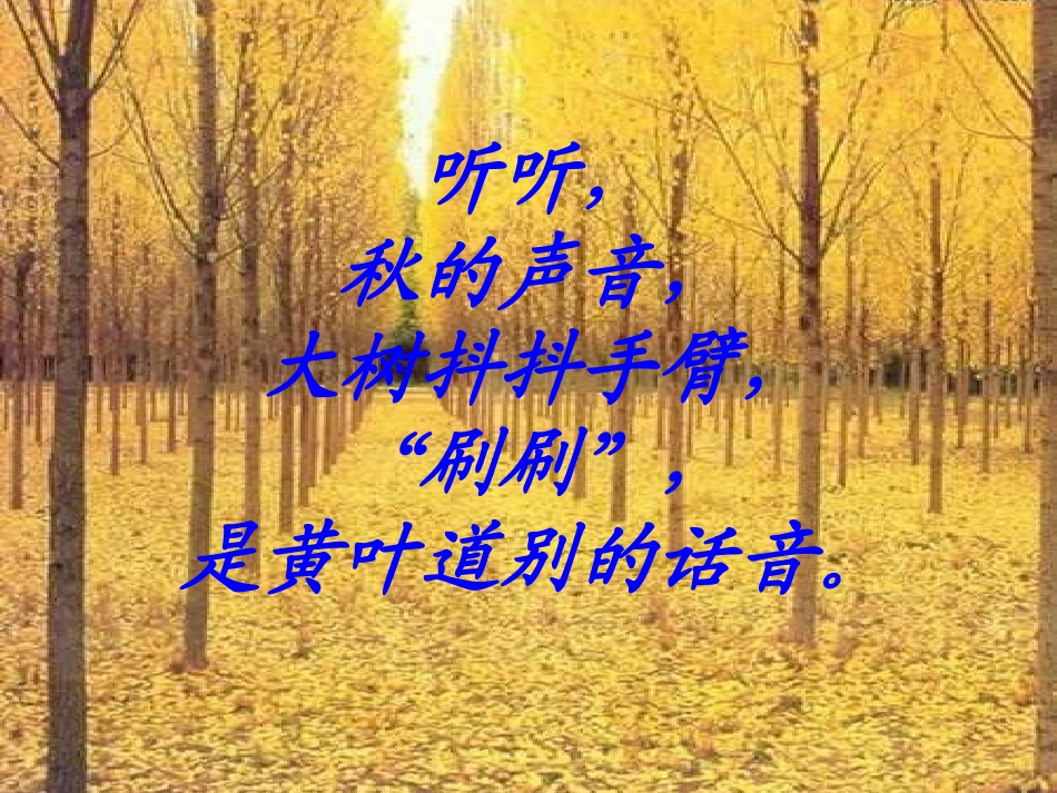 人教版小学语文三年级上册《听听，秋的声音》PPT课件_第3页
