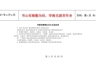 财务管理公式大全及应用(DOC 45页)