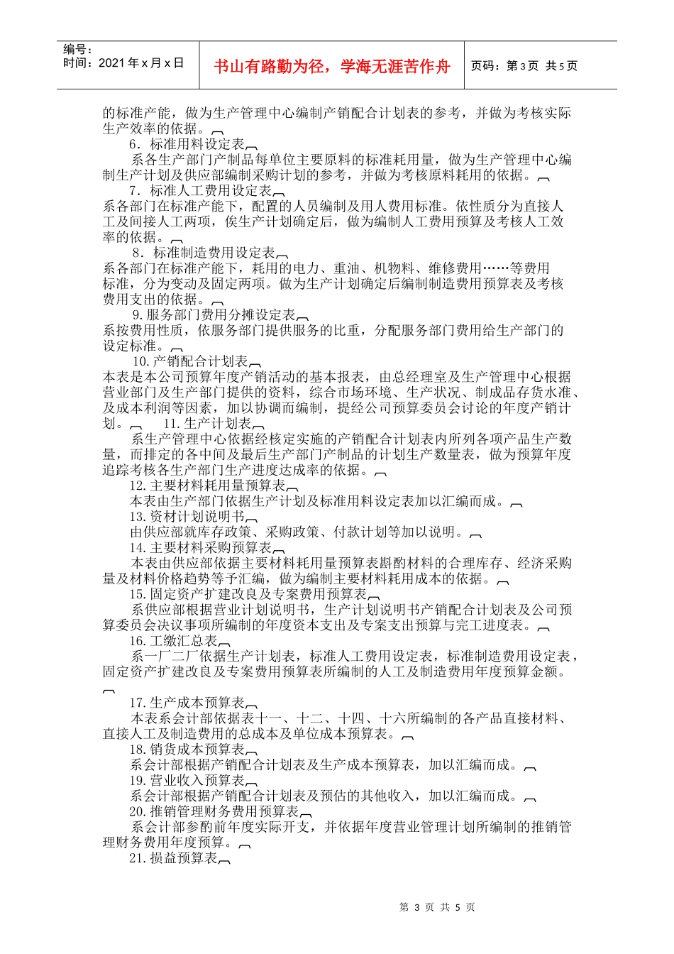 经营计划与预算规定(doc 6页)_第3页