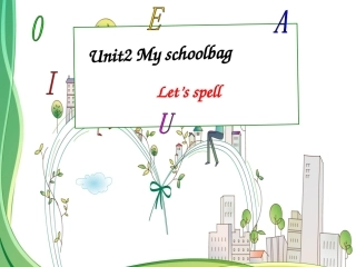 小学四年级英语Unit2Myschoolbag第三课时