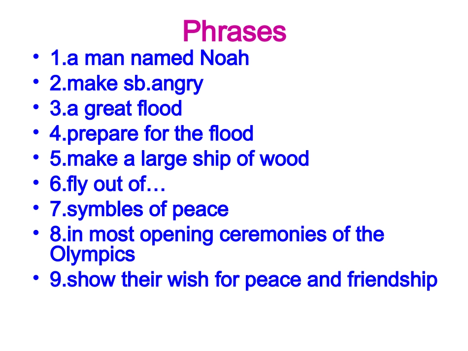 冀教版九年级英语lesson39The_Dove_and_the_Olive_Branch_第3页