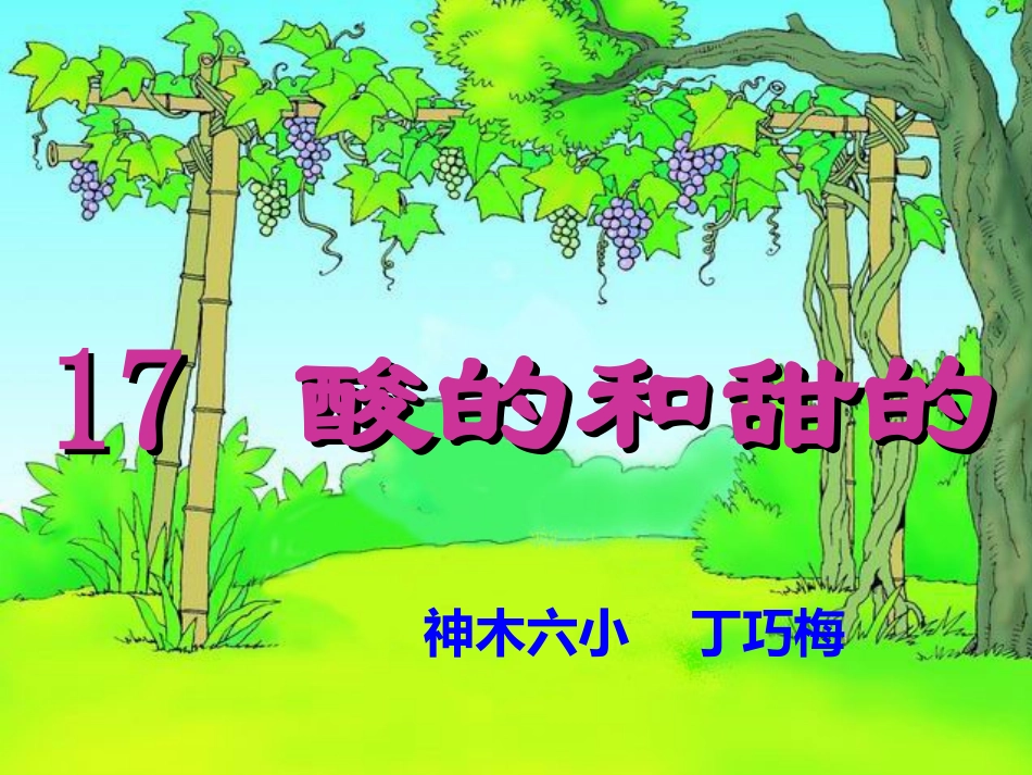 丁巧梅17_酸的和甜的[1]_第1页