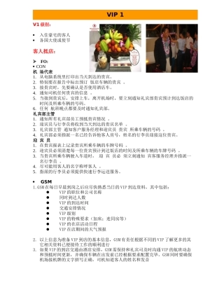 VIP 接待程序