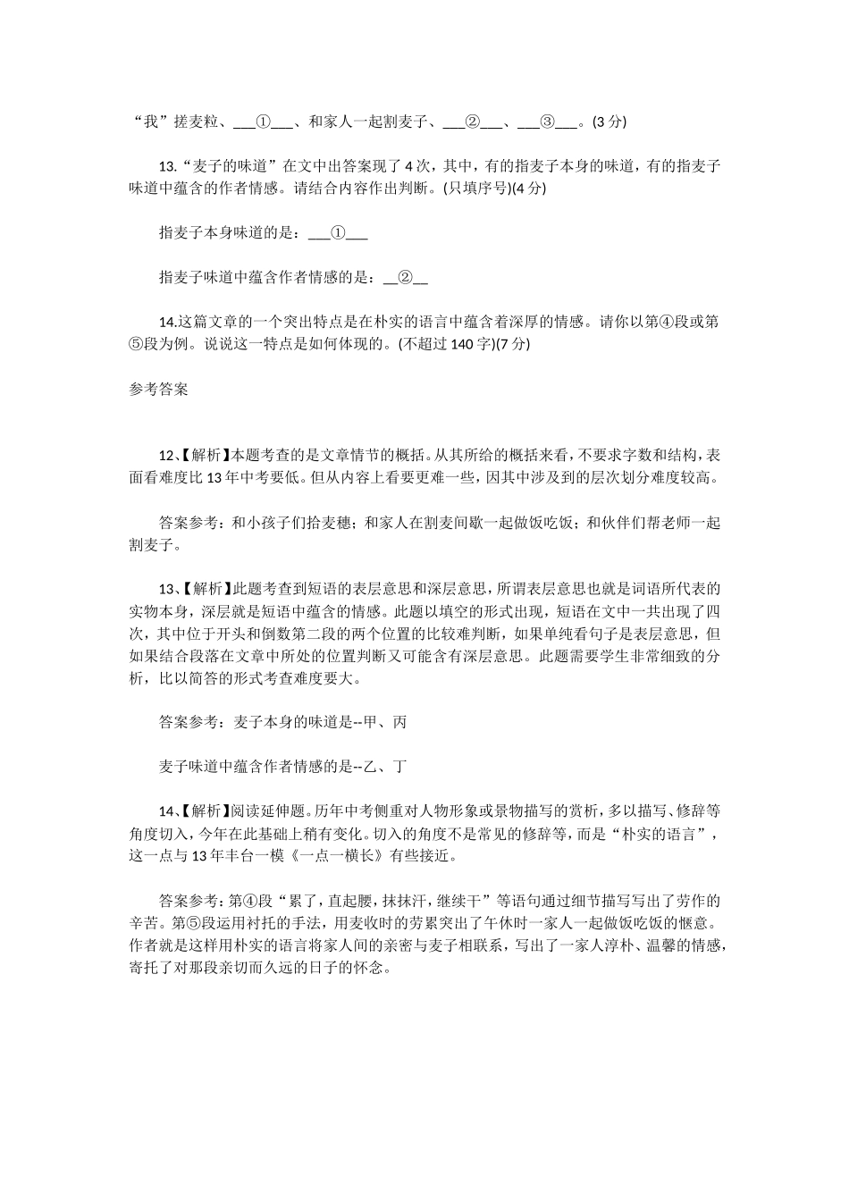 阅读题-又到麦浪翻滚时_第2页