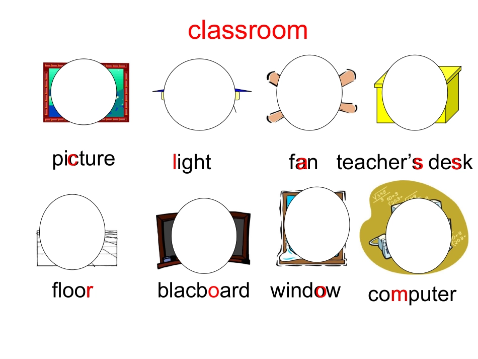 新版pep四上英语Unit1复习课件_第2页