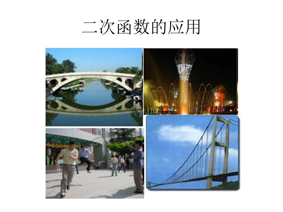 二次函数的应用复习——最大值问题_第1页