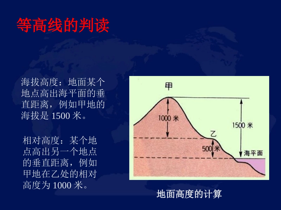 等高线地形图的判读课件_第3页