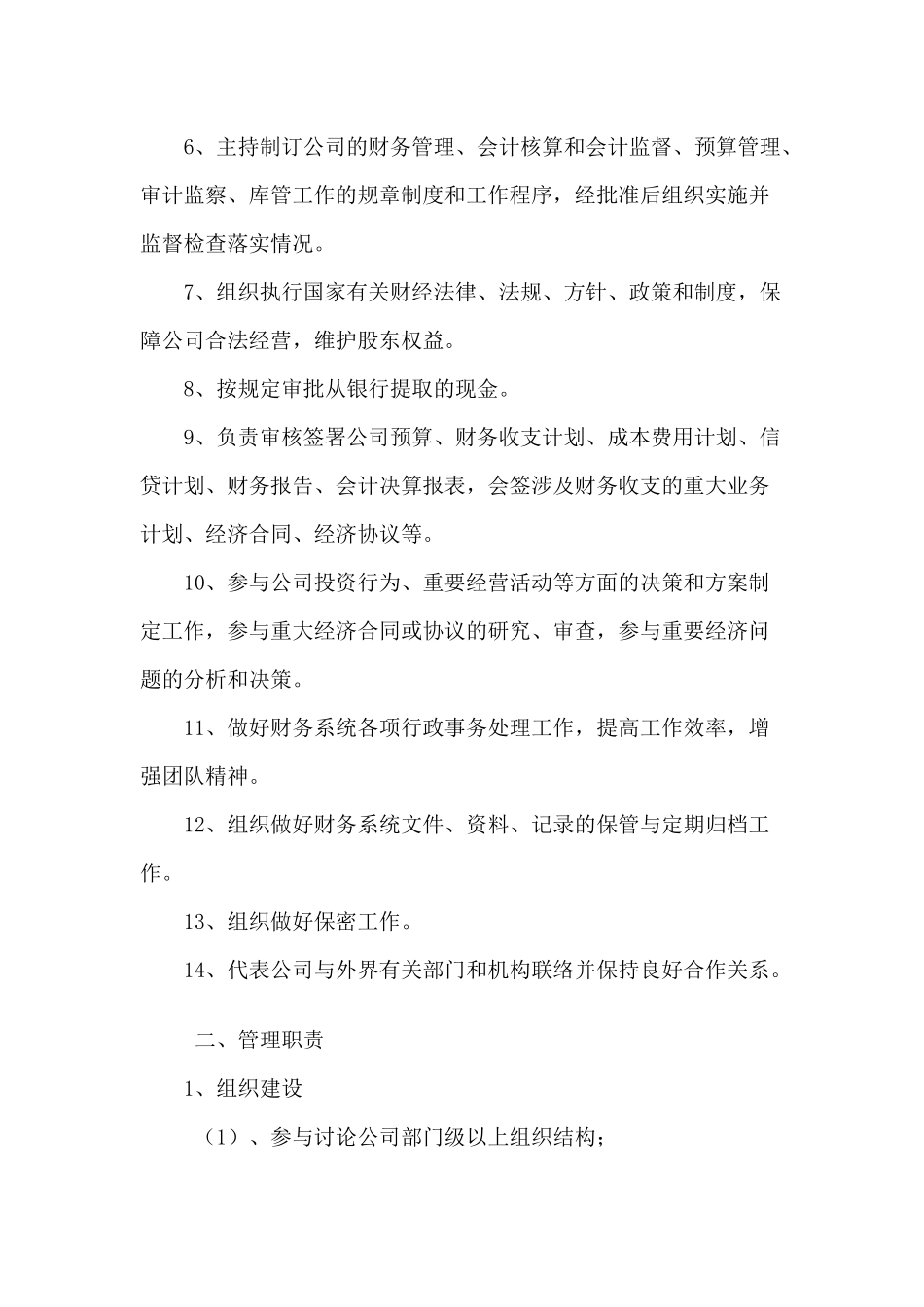 职务说明书：财务总监_第2页