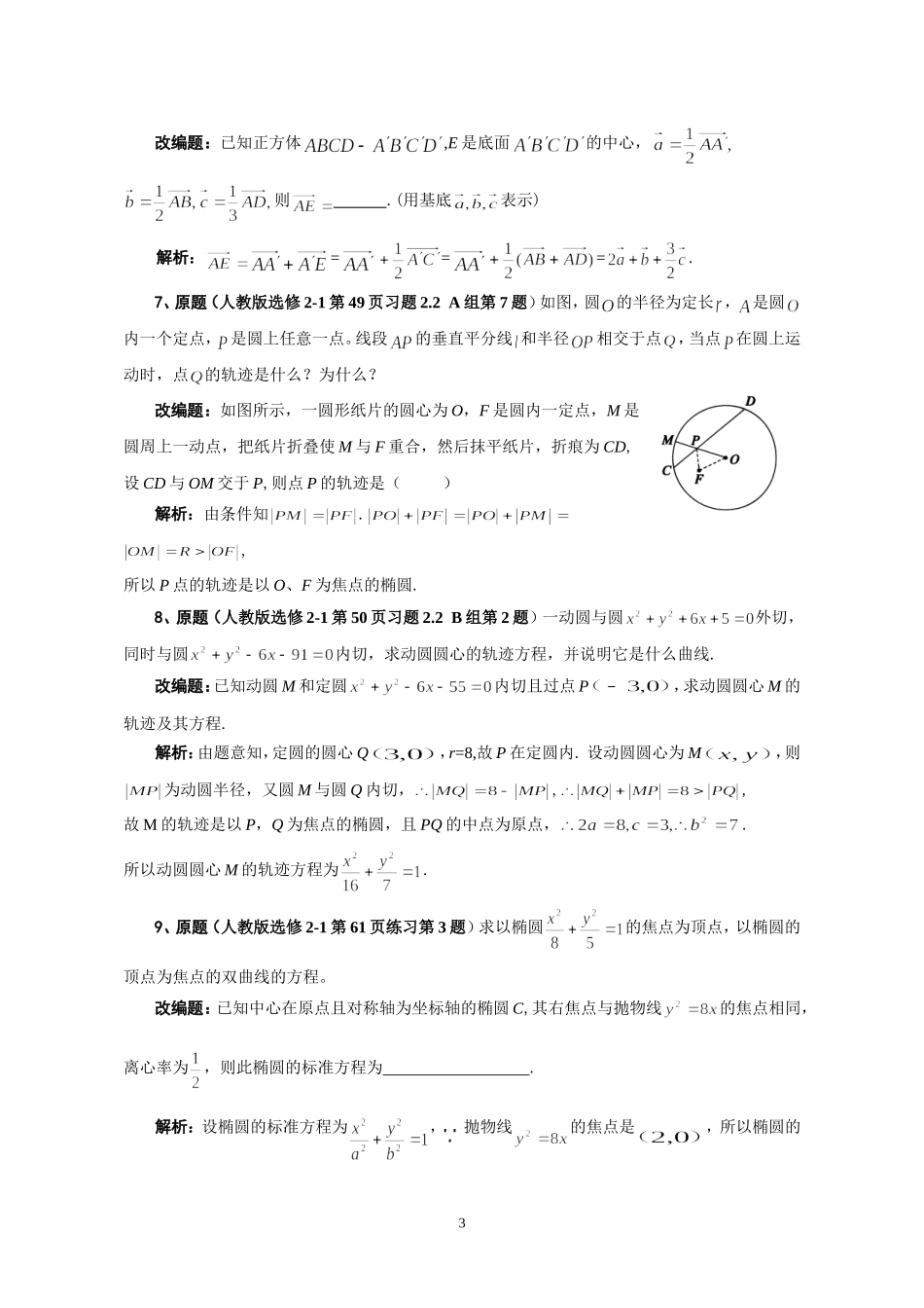 教科书资源的开发与利用之选修2-1_第3页