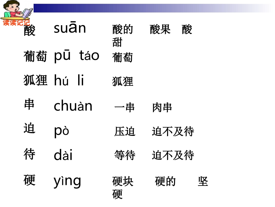 酸的和甜的课件(新课标人教版二年级上册语文课件)_第2页