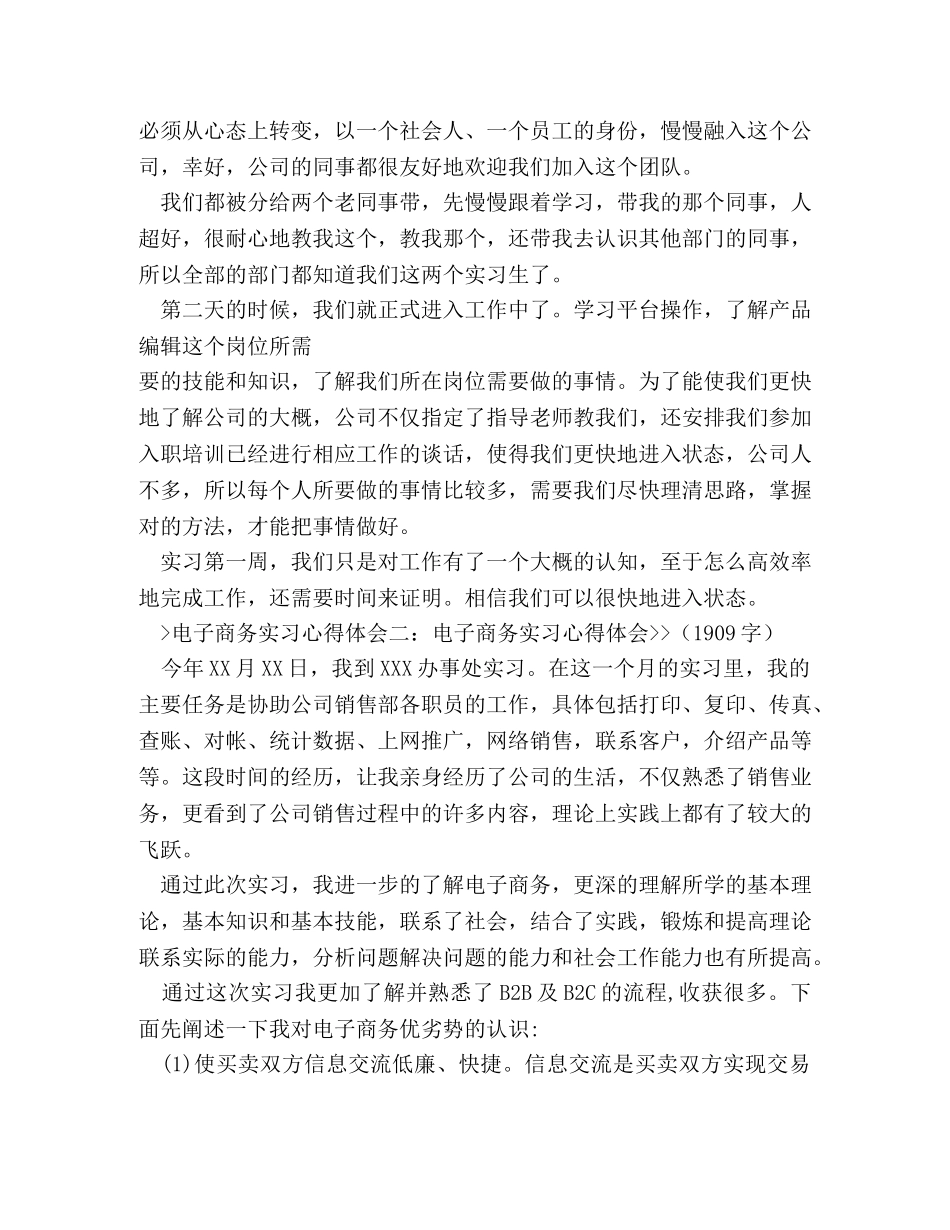 电子商务运营实习总结 _第2页