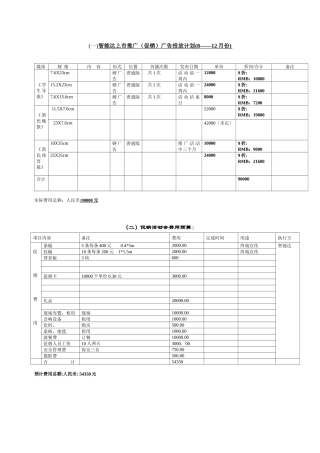 智能达费用预算
