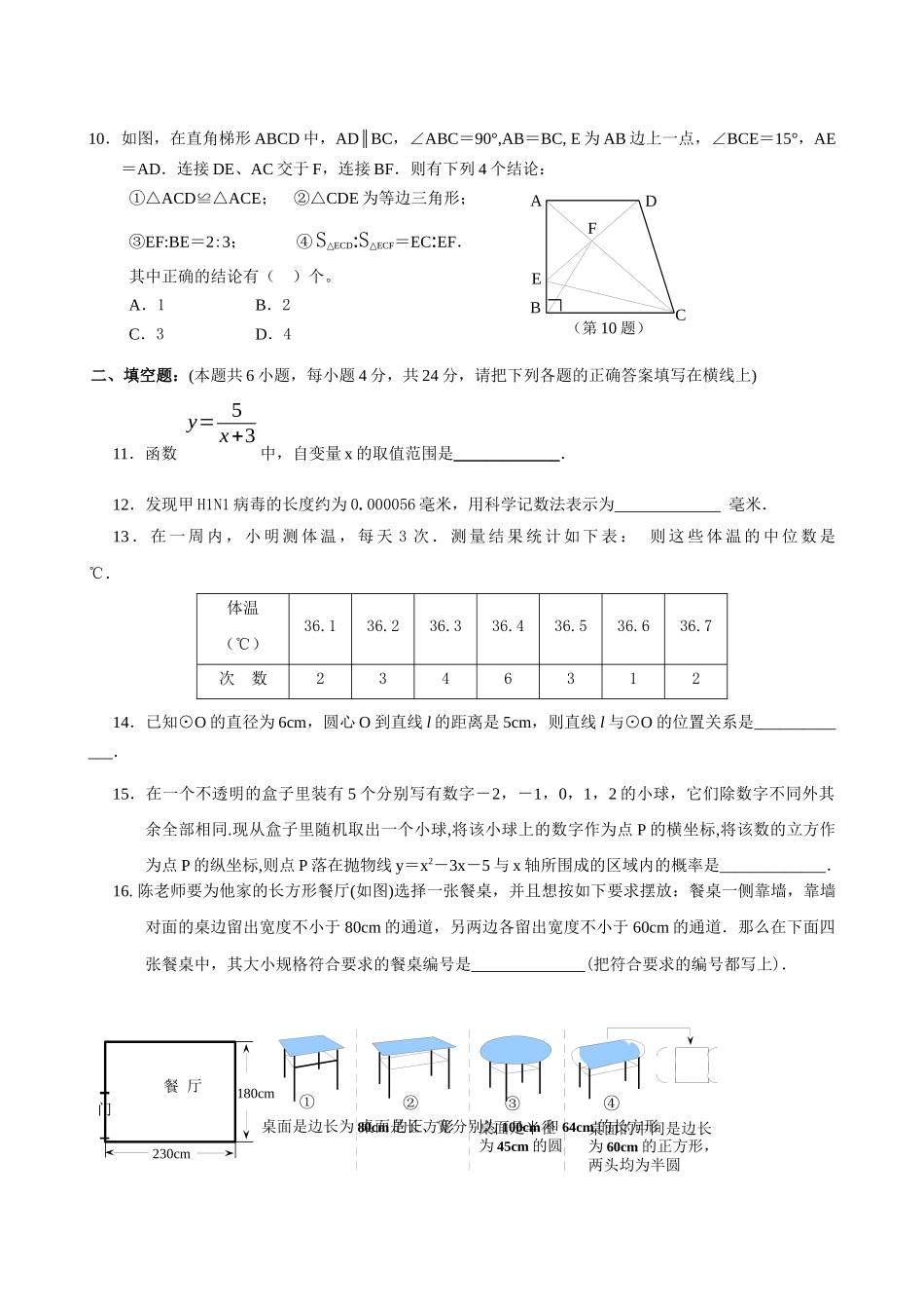 重庆市九龙坡区初XXXX级学生学业质量调研测试_第2页