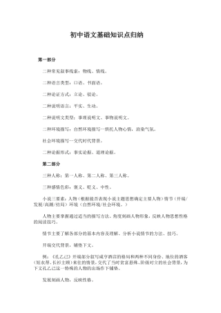 初中语文基础知识点归纳 (2)