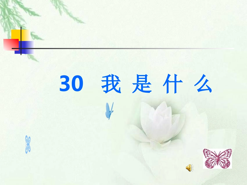 二年级语文上册30我是什么_第1页