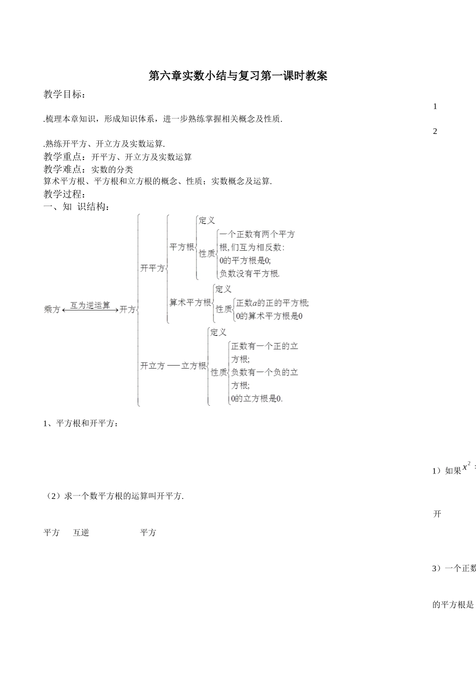 第六章实数复习_第1页