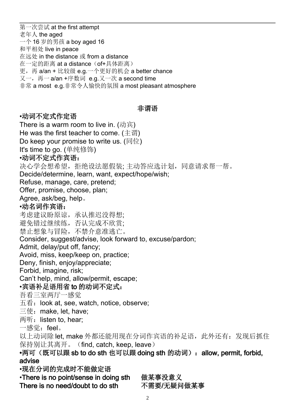 高考语法知识必备_第2页