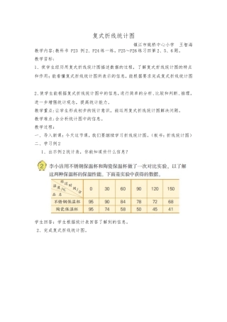 复式折线统计图