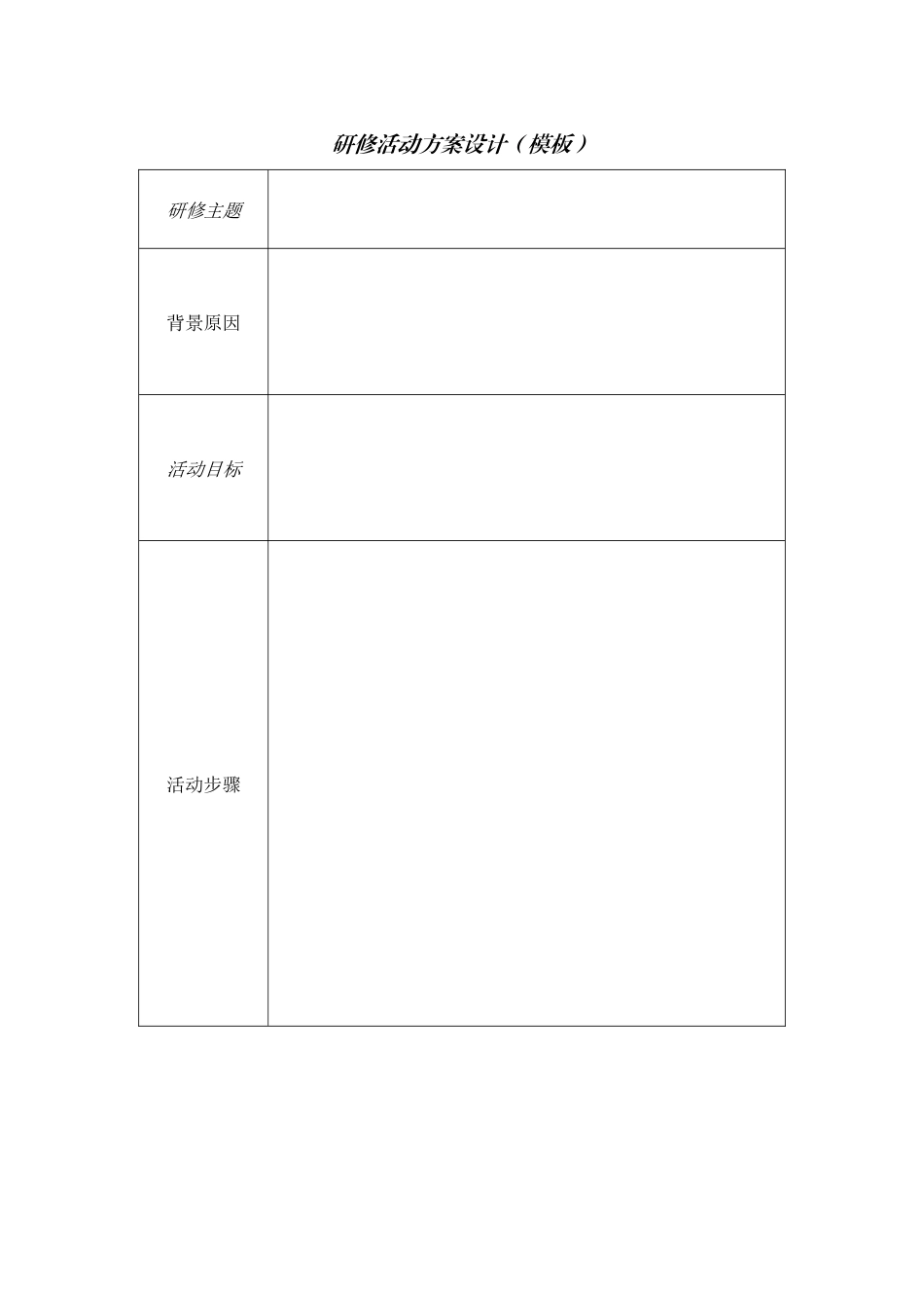研修活动方案设计侯会香_第1页