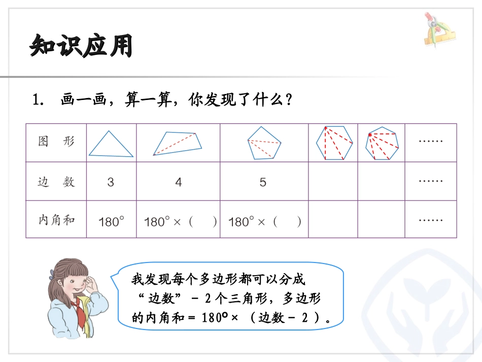 小学数学2011版本小学四年级四边形内角和课件_第2页