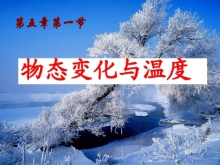 八年级物理上册51物态变化与温度(精品)