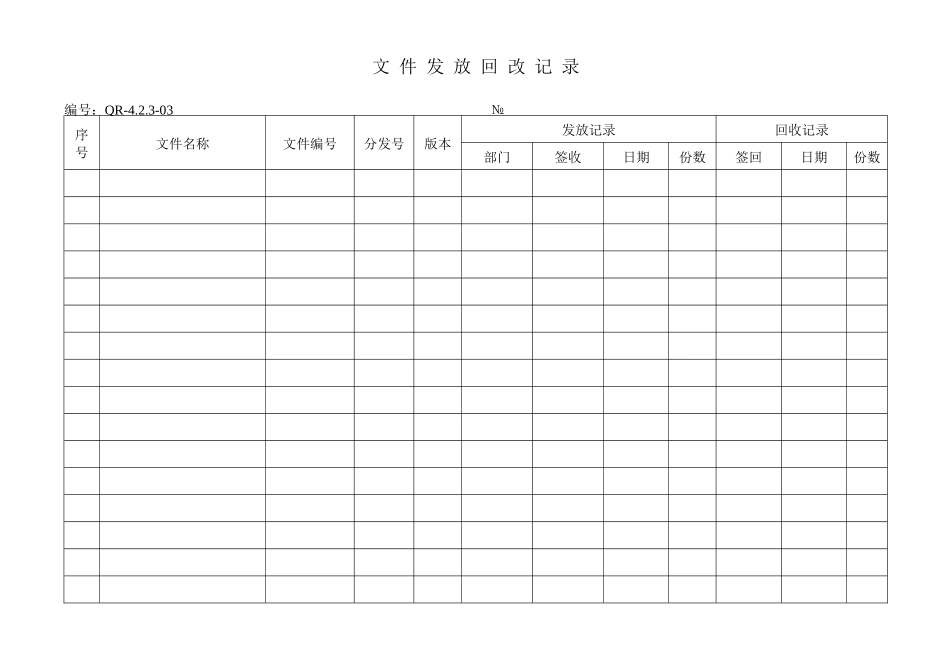 质量管理体系各种质量记录格式_第2页