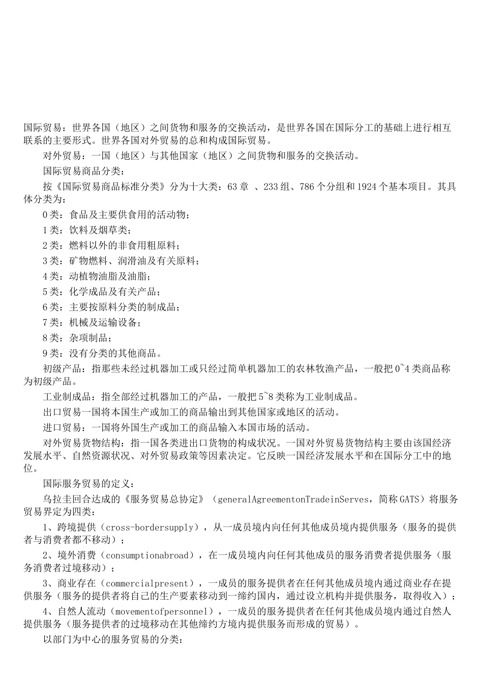 国际贸易实务经典笔记_第1页