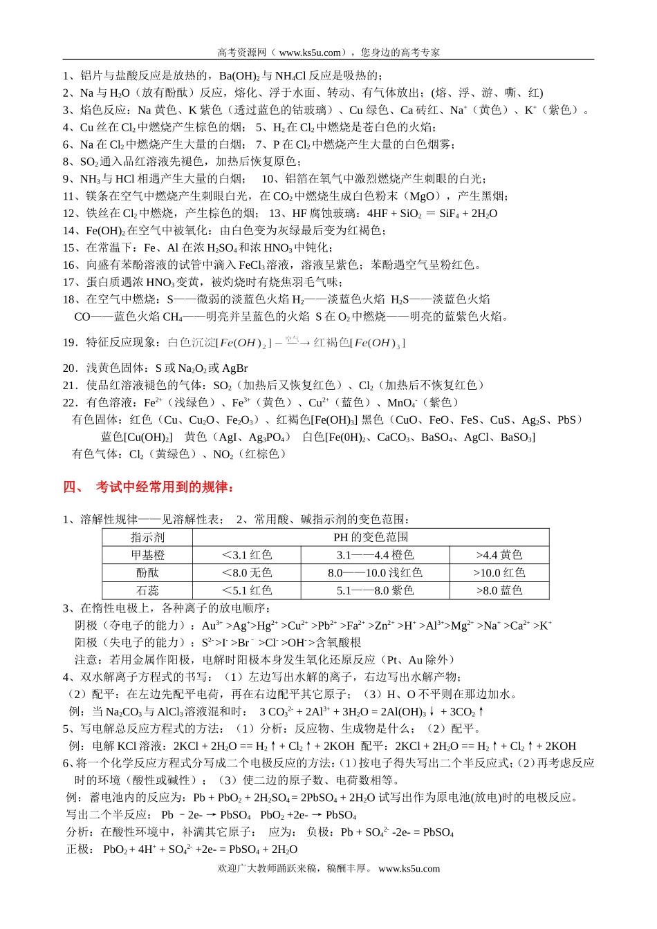 高中化学状元详细笔记_第2页