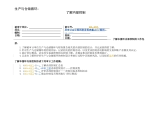 2-2-2-3了解内部控制——生产与仓储循环