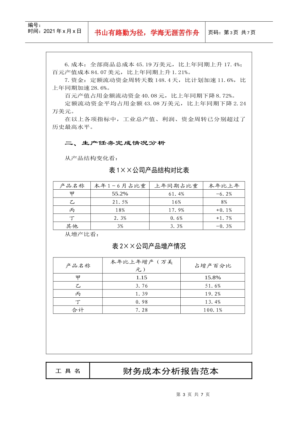 财务成本分析报告_第3页