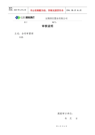 表2-审核说明-跟踪审计单位填写