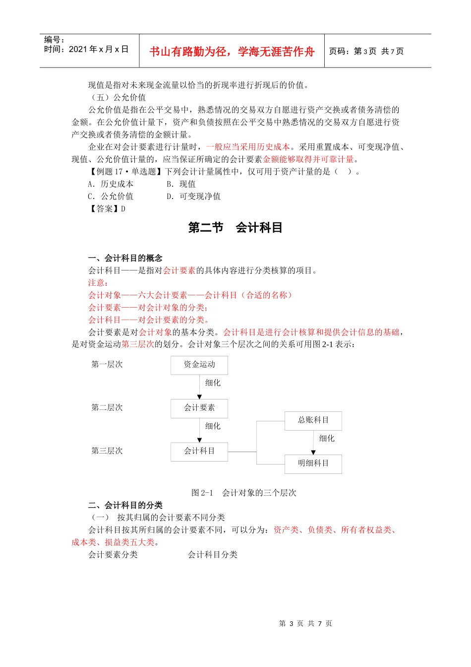 XXXX年浙江会计从业之会计基础-第三讲_第3页