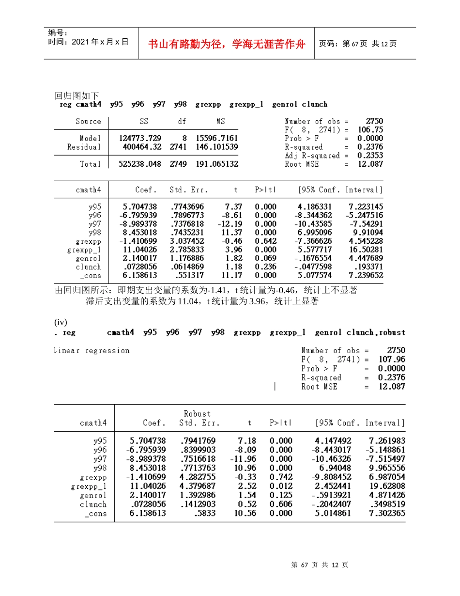 计量经济学计算机作业_第2页