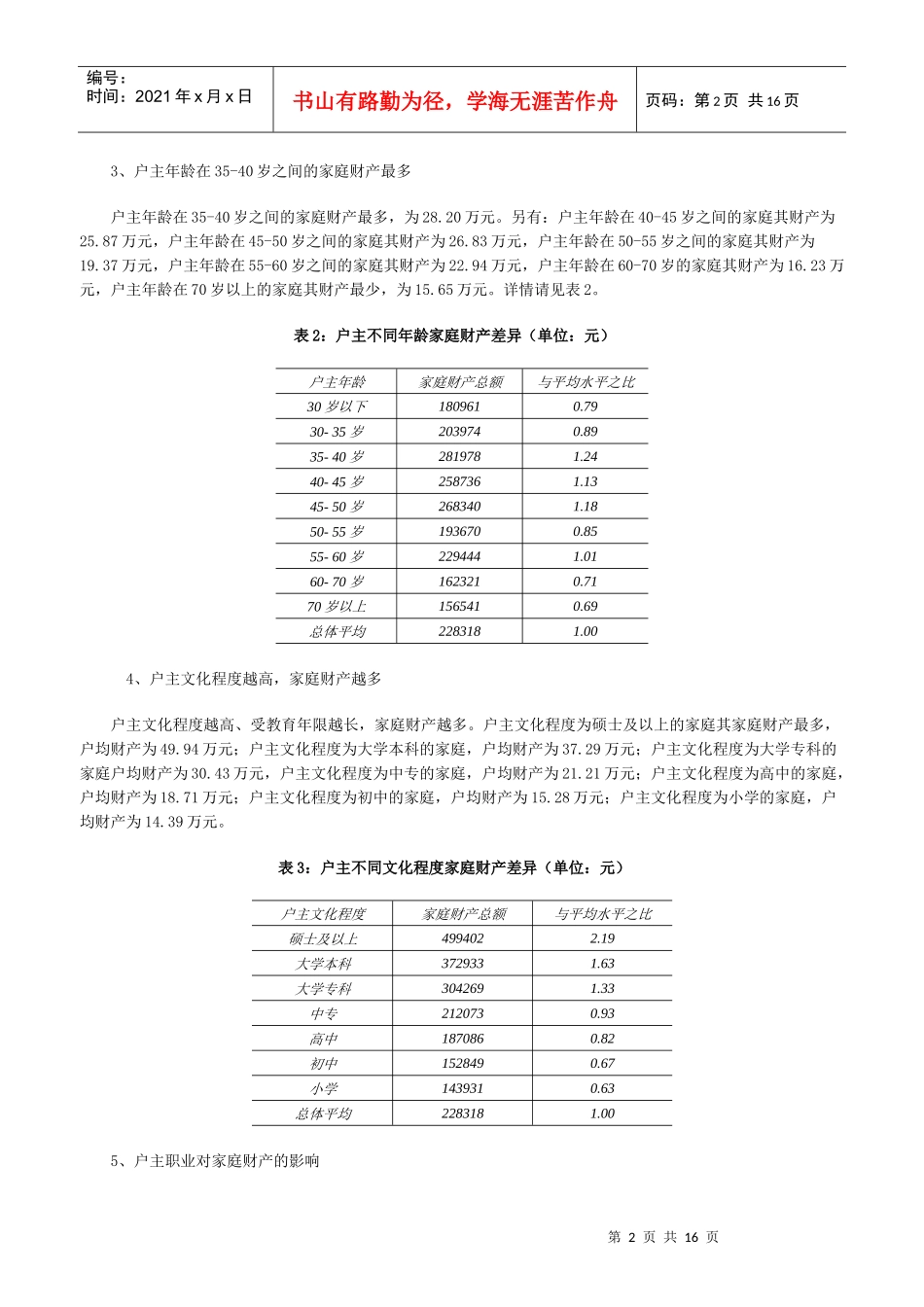首次城市家庭财产调查（DOC15）(1)_第2页