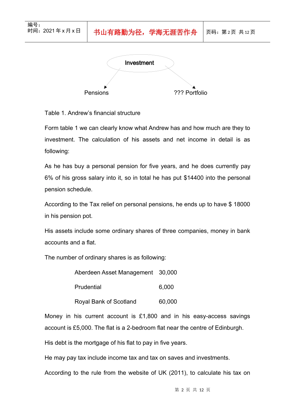 个人财务与投资分析_第2页