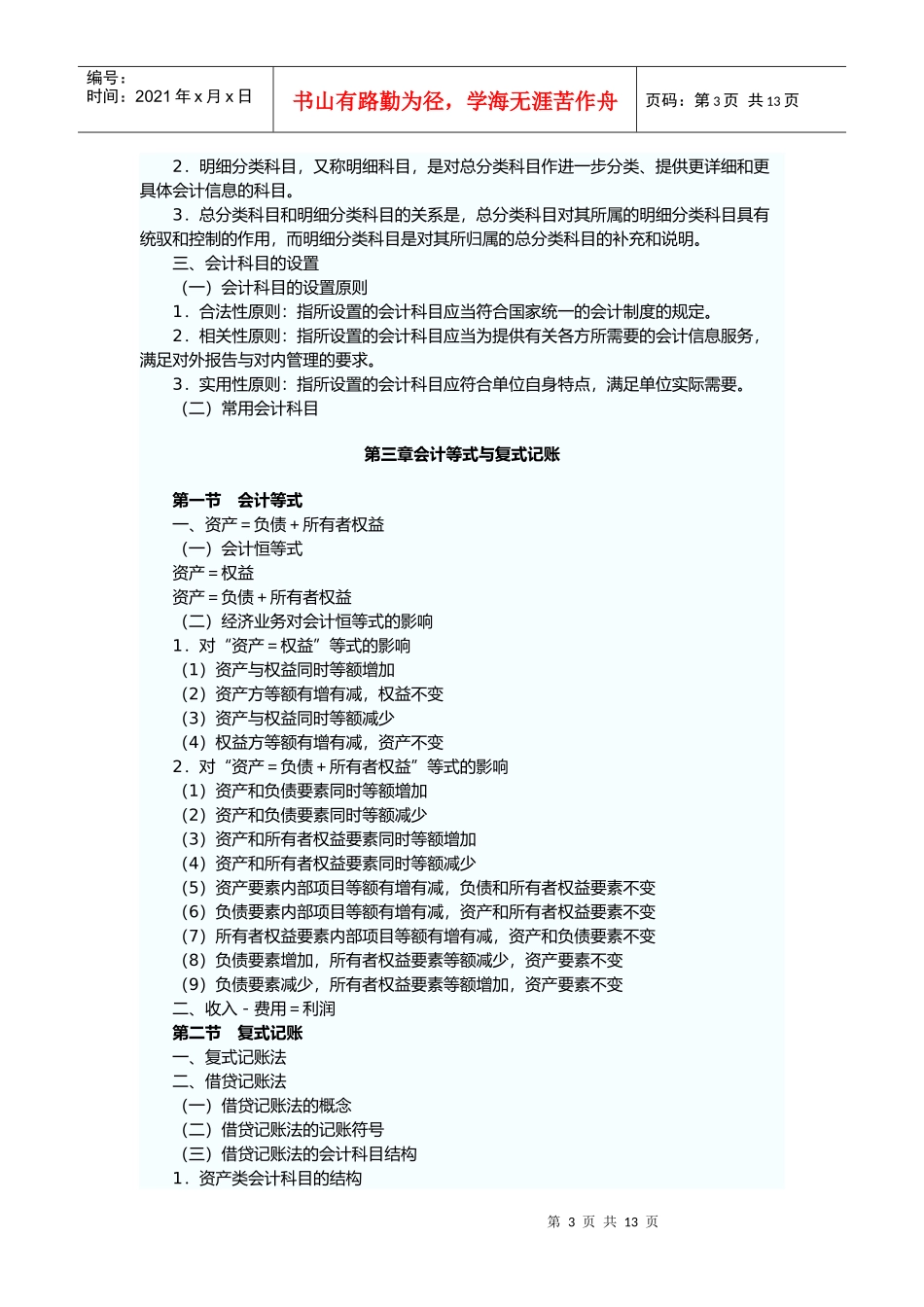 会计基础考试纲要_第3页
