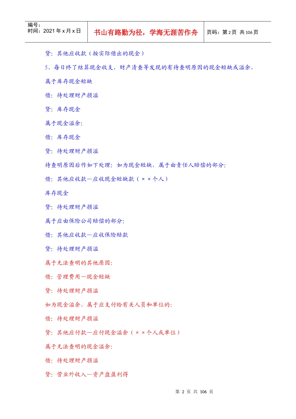 财务会计与管理知识分析记录大全_第2页