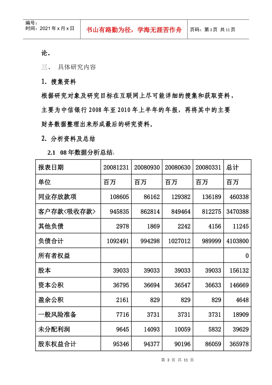 中信银行融资分析报告样本_第3页