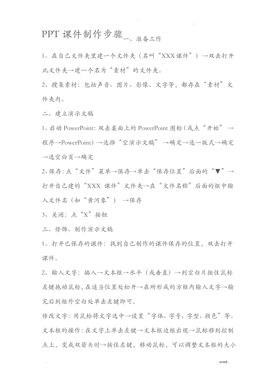 PPT课件制作步骤_第1页